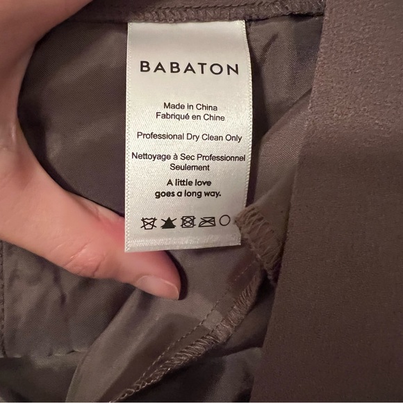 BNWT Aritzia Babaton Clancy Pant Wide Leg Full Length High Rise Size 4 - Picture 12 of 14